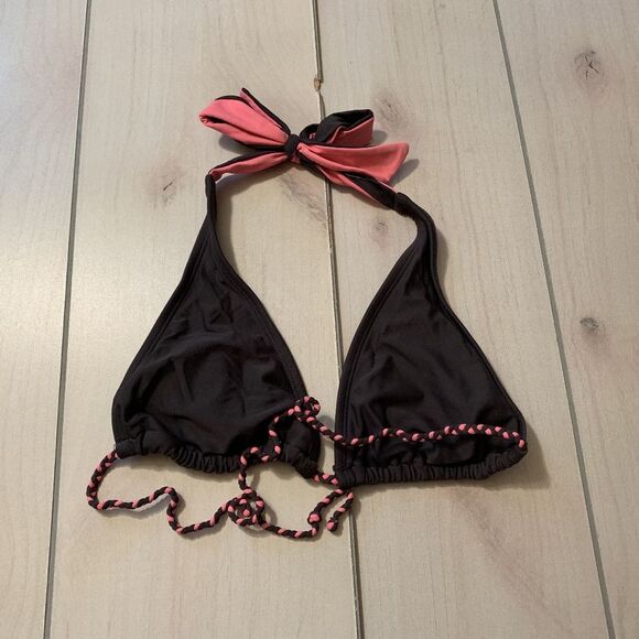 womens S converse one star bikini top grey pink - Picture 1 of 5